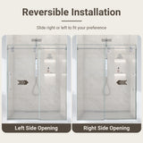 56"-60"W*72" H Frameless Single Sliding Shower Door