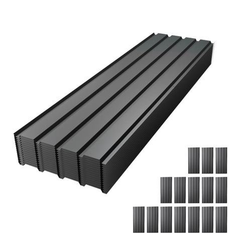61" Galvanized Metal Roof Panels 15 Pack Waterproof Heavy Duty