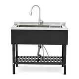 Stainless Steel Utility Sink, Freestanding Sink 1