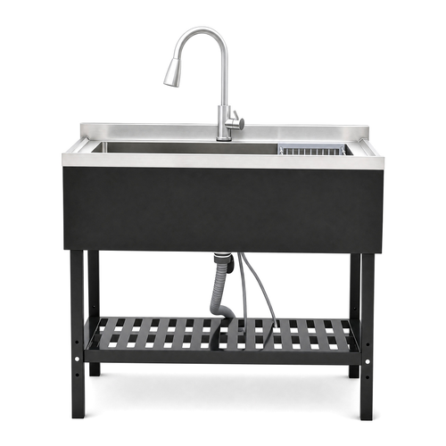 Stainless Steel Utility Sink, Freestanding Sink 1