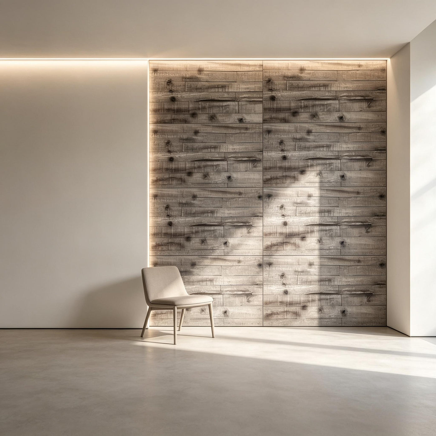 8-Pack 3D Faux Wood Polyurethane Wall Panels