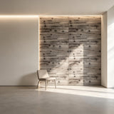 8-Pack 3D Faux Wood Polyurethane Wall Panels