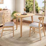 Engineered Wood Dining Table Natural 39"