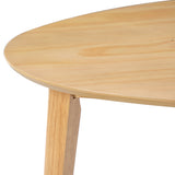 Engineered Wood Dining Table Natural 39"