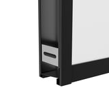 48"W× 76"H Triple Bypass Sliding Shower Door With 5/16 In. (8mm) Clear Glass