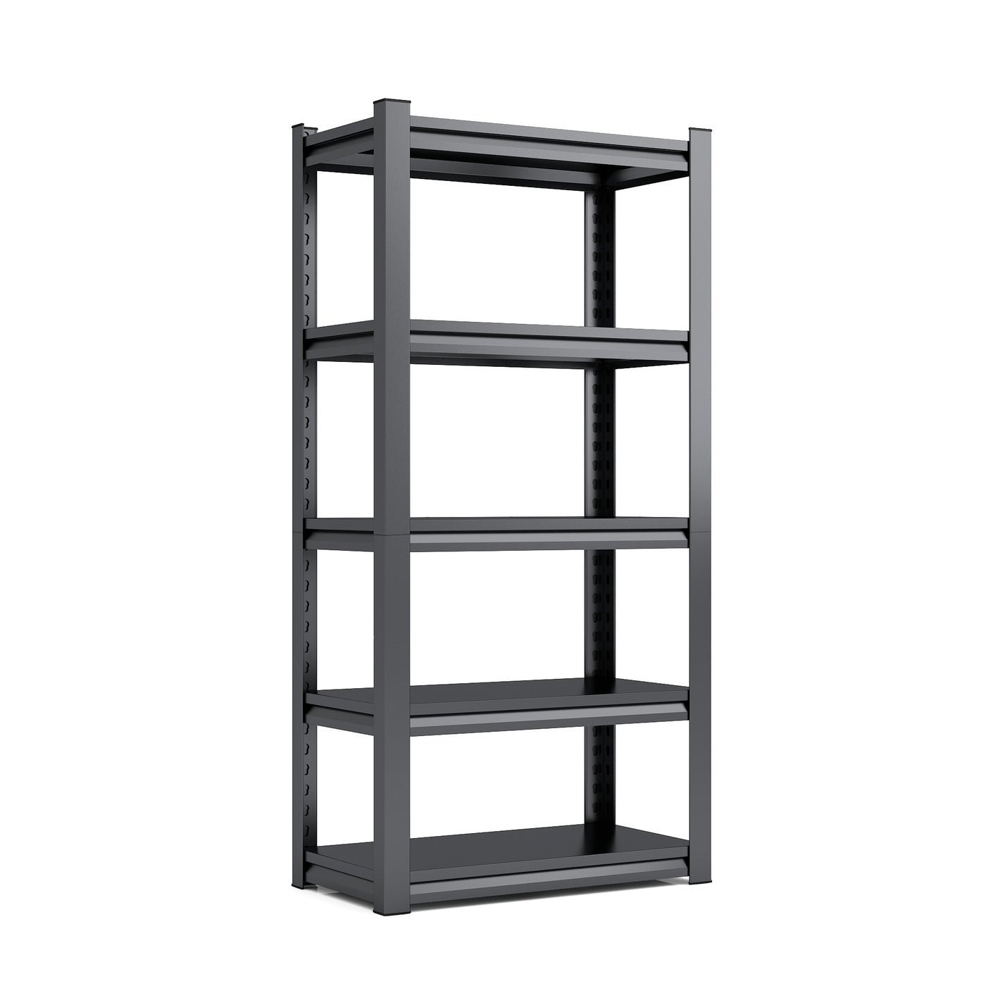 72" 5-Tier Heavy-Duty Metal Garage Shelving Adjustable Storage Rack