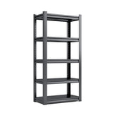 72" 5-Tier Heavy-Duty Metal Garage Shelving Adjustable Storage Rack