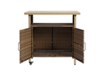 Metal Outdoor Coffee Table Beige