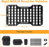17515 Rigid Molle Panels For Vehicles Truck Mount Rack Panel Tactical Seat Back