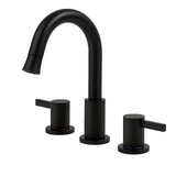 8-Inch Widespread Bathroom Faucet 2-Handle 360 Pull-Down Matte Black