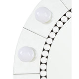 Farai Glam Wall Mirror - Mirrored Frame with Faux Crystal Diamonds