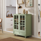 Mint Green Modern Wooden Storage Sideboard Cabinet 28"x15"x36