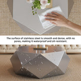 Stainless Steel Coffee Table Silver