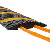 6FT Rubber Speed Bump, 2 Pack, 2 Channel Heavy Duty Traffic Speed Hump