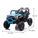 24V 400W Kids Ride On Electric UTV W/Parents Remote Control,Four-Wheel Suspensio