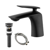 Single Hole Bathroom Sink Faucet with Pop Up Drain