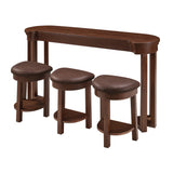 Solid Wood Bar Table Set Cherry