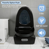 One-Piece Toilet, 1.1/1.60 GPF Water-Efficient Dual-Flush Elongated Comfort