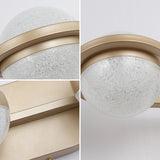 LED Vanity Light - 4-Light - Crystal Sand Acrylic - Gold - 28"