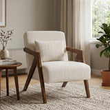 Chenille Accent Chair Beige