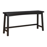 Solid Wood Bar Table Set Black