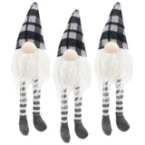 3-Piece Fabric Sitting Gnome Christmas Table Ornaments