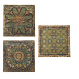 Multi-Colored Square Wall Art Set 24x24