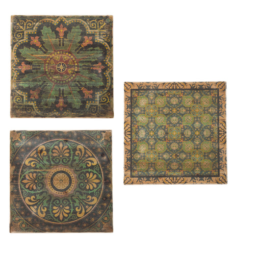 Multi-Colored Square Wall Art Set 24x24