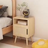 Engineered Wood Nightstand Oak
