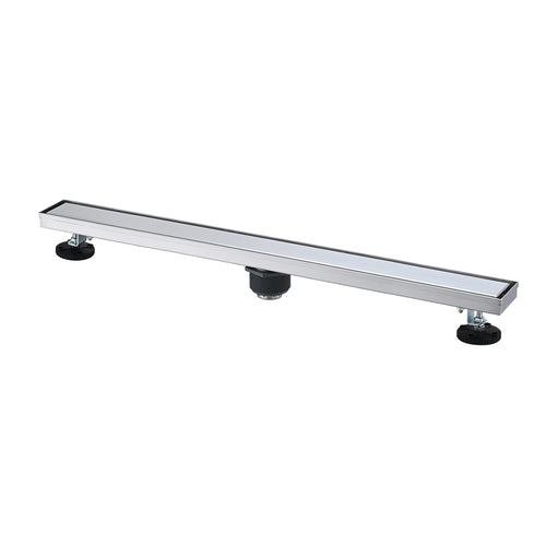 36" Linear Shower Drain with Hair Strainer and Leveling Feet