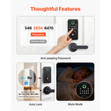 Fingerprint Door Lock Set, Electronic Biometric Deadbolt Keyless Entry Door Lock