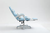 Cat Ears Gaming Chair Ergonomic PU Leather Reclining 310lbs