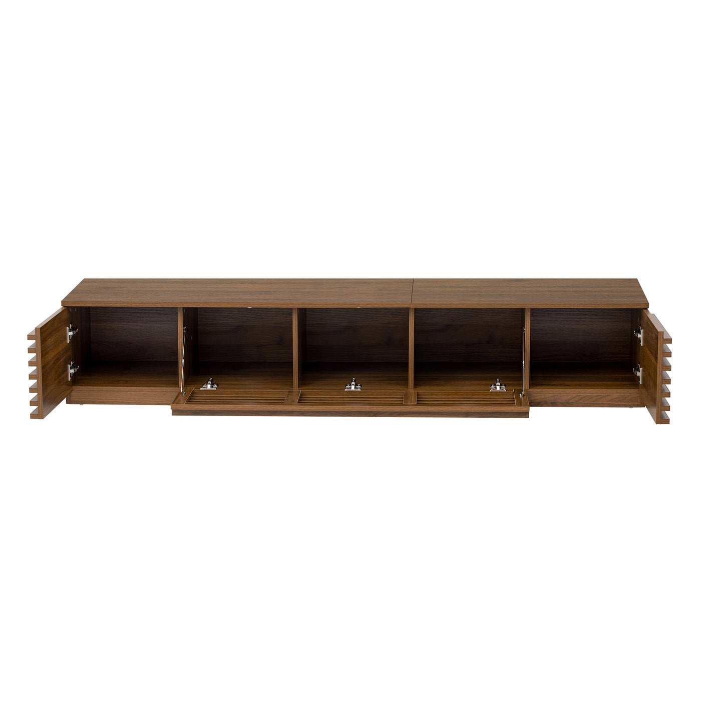78" Modern TV Stand Entertainment Center Walnut