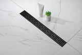 24" Linear Shower Drain 304 Stainless Steel with Grate