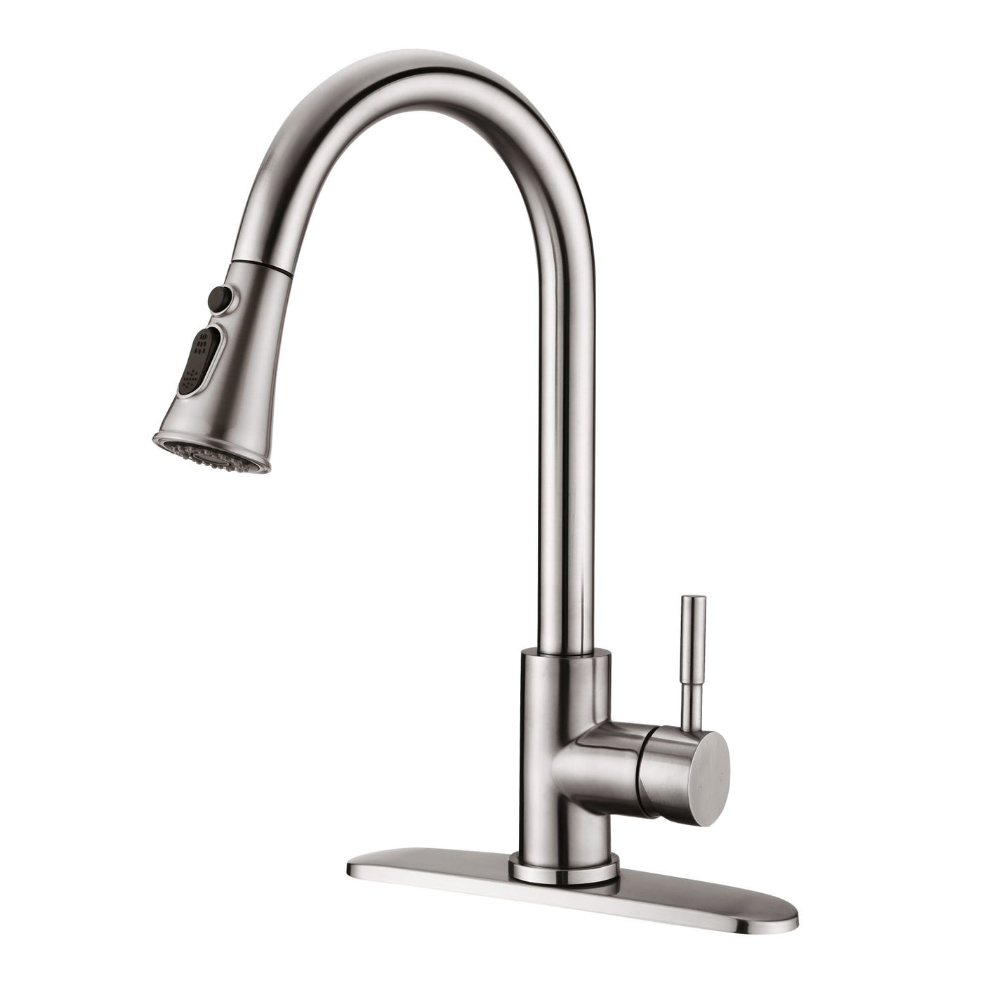 Pull Down Kitchen Faucet Brushed Nickel Stainless Steel