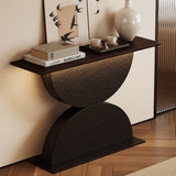 Engineered Wood Console Table Walnut/Black