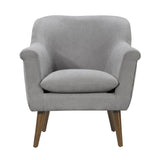 Steel Gray Woven Fabric Oversized Armchair 31.5"W