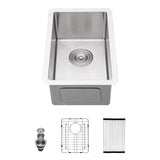 12 Inch Undermount Sink - 12" x 18" x 8" Undermount Stainless Steel Kitchen
