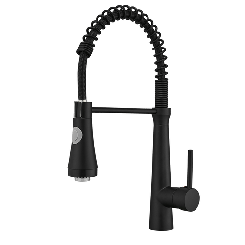 LED Commercial Kitchen Faucet Pull Down Sprayer Single Handle