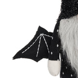 Set of 2, 10x3x15.5' Fabric Black Gnome With Wings Decor, for Halloween Decor