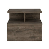 Floating Nightstand - Wall Mounted - Drawer and Open Storage Shelves