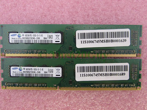 Lot Of 2x Major Brands 8GB (2X4GB) PC3-10600 DDR3 2Rx8 Desktop Memory