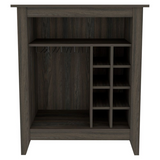 Bar Cabinet - Carbon Espresso - Wine Rack - Glass Cubbies