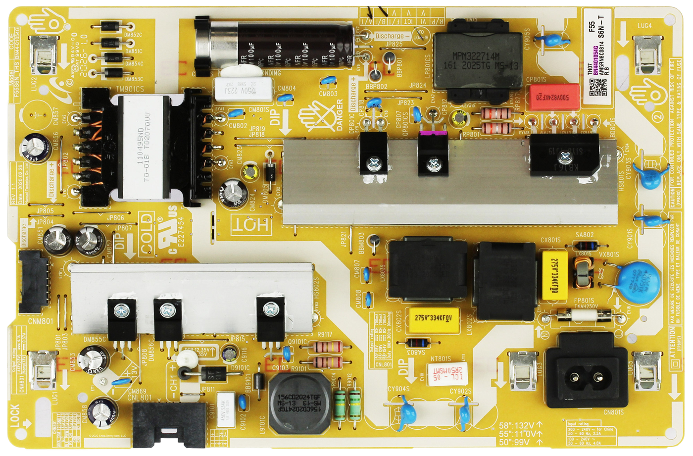 Samsung BN44-01054G Power Supply LED Board