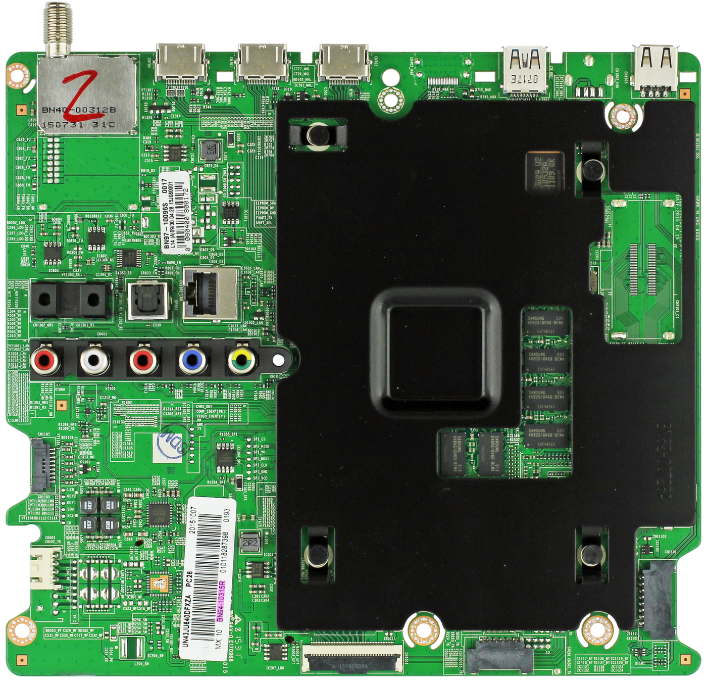 Samsung BN94-10315R Main Board for UN43JU640DFXZA (Version AH01)
