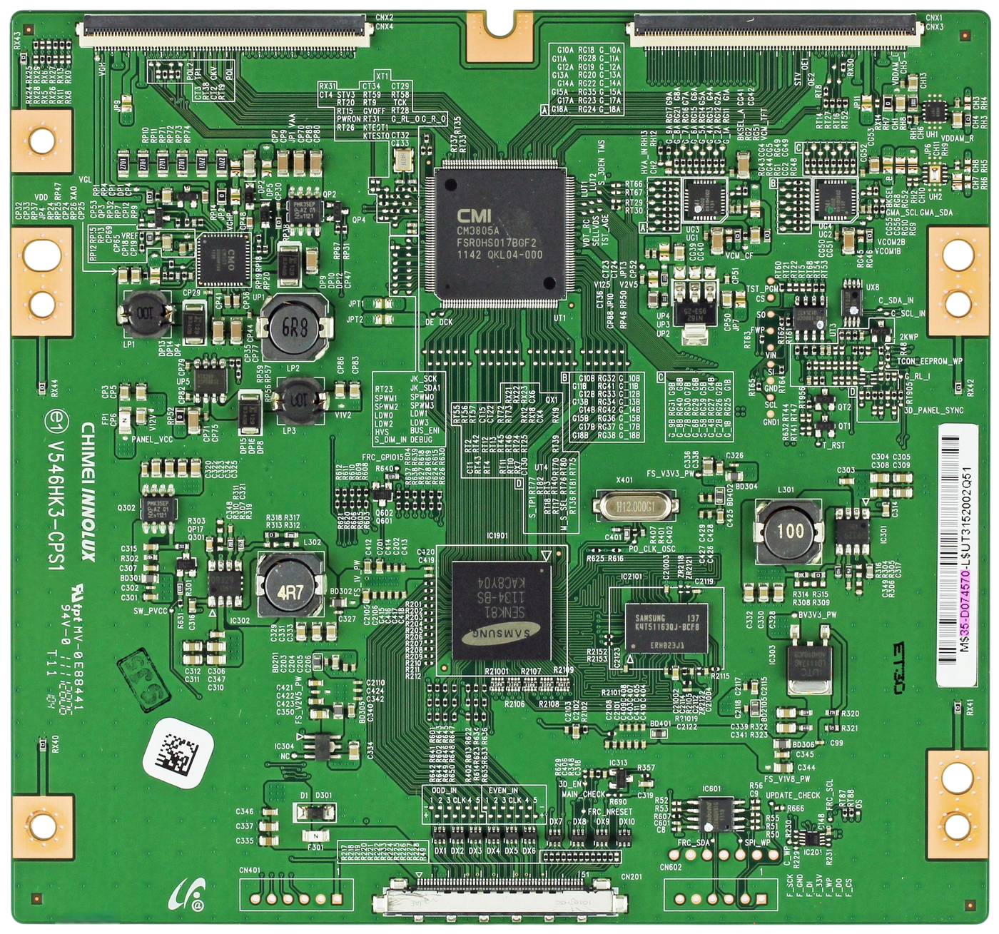 BN96-21634A Samsung TV Module, T-Con board, 35-D074570, V546HK3-CPS1,
