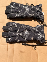Burton Profile Ski Snowboard Gloves Black White Graphic Print Size L