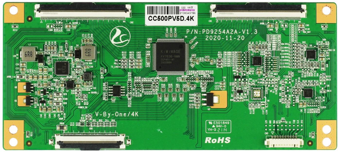 Vizio CC500PV5D.4K 2105PDBQ102 T-Con Board