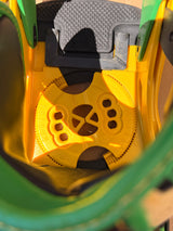 Burton 3014 Infidel Snowboard Bindings Green Yellow Re:Flex - w/ Bag - As Is