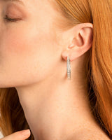 Beautifully Broken Baguette Maxi Hoop Earrings